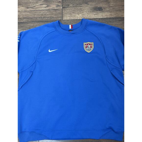 Nike USA Soccer VINTAGE Long Sleeve Crewneck Pullover Sweatshirt Men’s XL - Picture 2 of 7